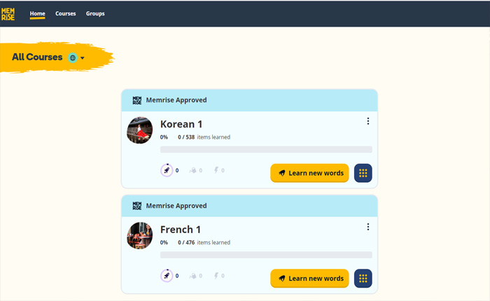 Learn Two Languages on Memrise