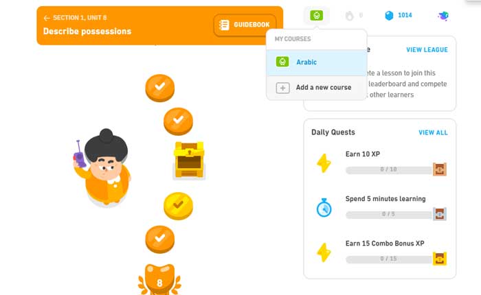 Add Duolingo Math