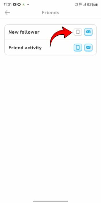 Duolingo New Follower Turn off
