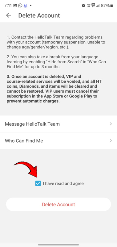 Delete HelloTalk Account Guide