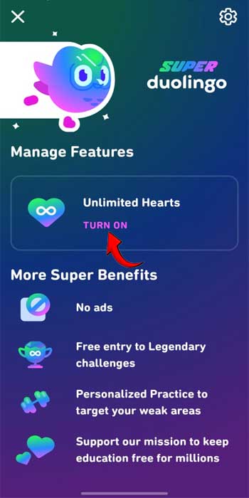 Duolingo Practice To Earn Hearts Greyed Out
