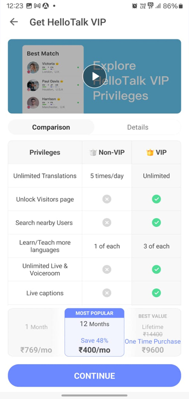 HelloTalk VIP Guide