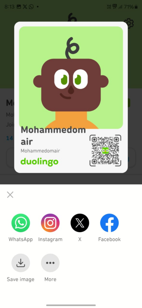 Duolingo QR Code