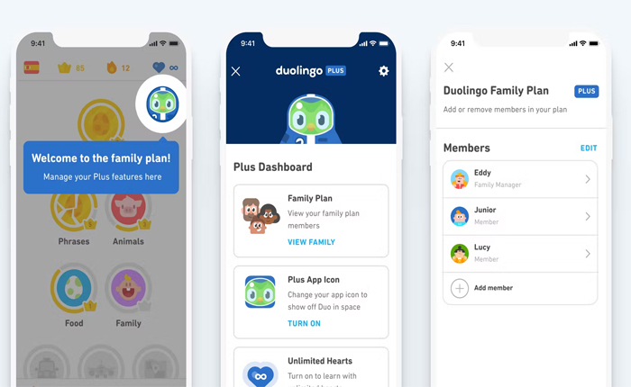 Duolingo Family Plan Share Guide
