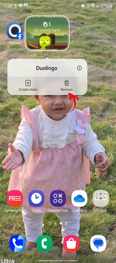 Duolingo Widget Black