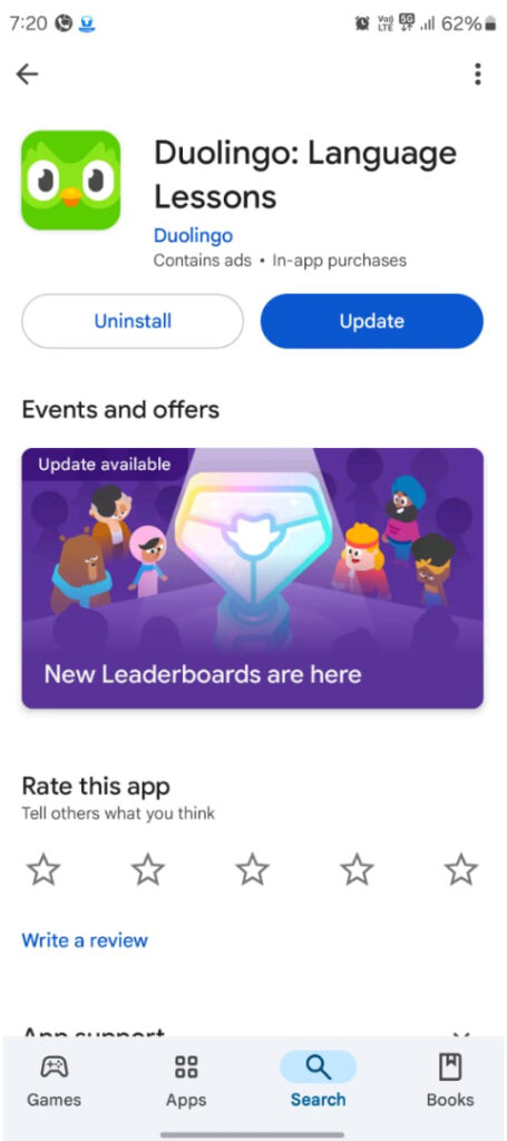 Duolingo Widget Black