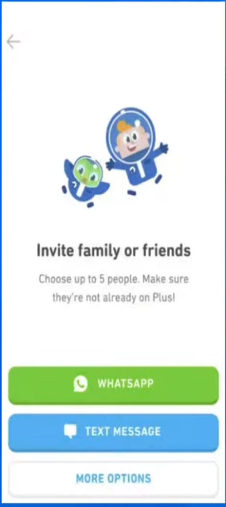 Duolingo Family Plan Share Guide