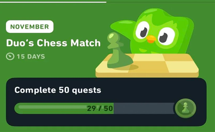 Duolingo Monthly Badge