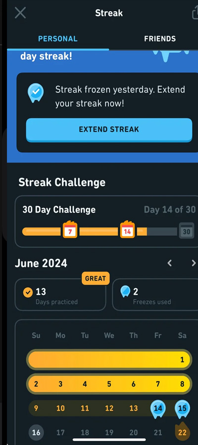 Duolingo Not Counting Streak