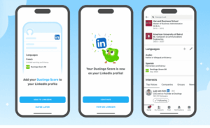 Duolingo Score LinkedIn